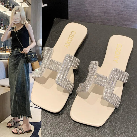 Sandales a Crystal pour Femmes